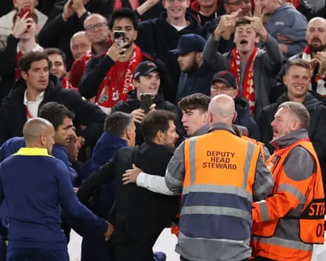 Diego Simeone, Anfield and Verbal Exchanges in the Stadium